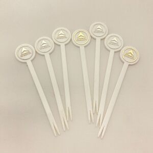 #5857 7pc Vintage Delta Airlines Hors Doeuvre Forks